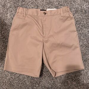 H&M Men's Khaki Regular Fit, Mid Length, Coupe Standard Shorts